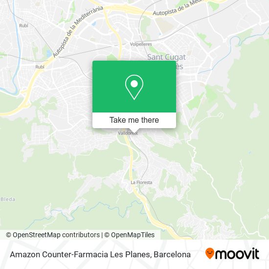 Amazon Counter-Farmacia Les Planes map