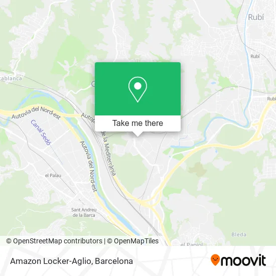 Amazon Locker-Aglio map