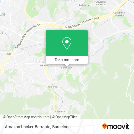Amazon Locker-Barrante map