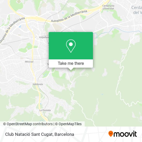 Club Natació Sant Cugat map