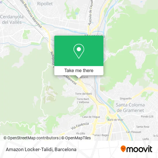 Amazon Locker-Talidi map