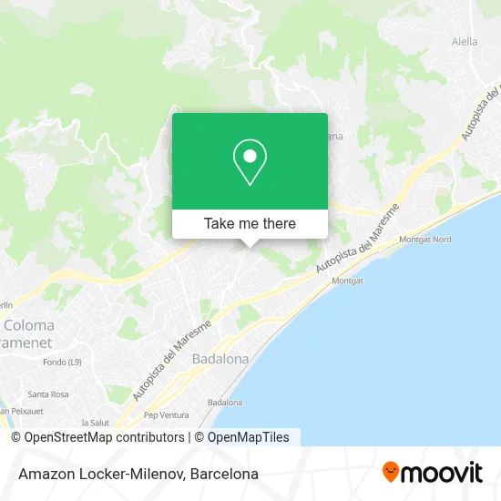 Amazon Locker-Milenov map