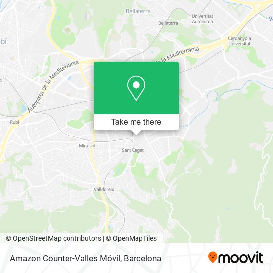 mapa Amazon Counter-Valles Móvil