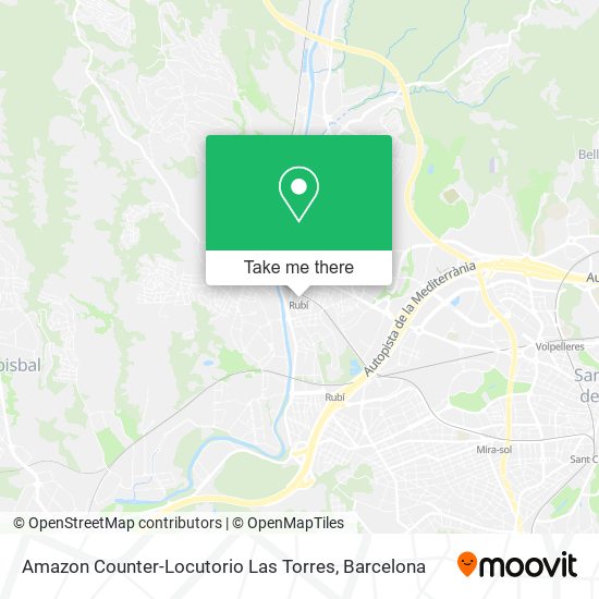 Amazon Counter-Locutorio Las Torres map