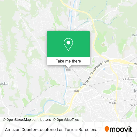 Amazon Counter-Locutorio Las Torres map