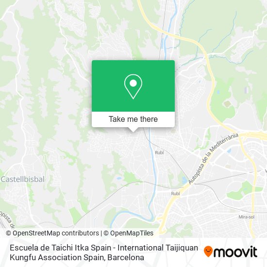 mapa Escuela de Taichi Itka Spain - International Taijiquan Kungfu Association Spain