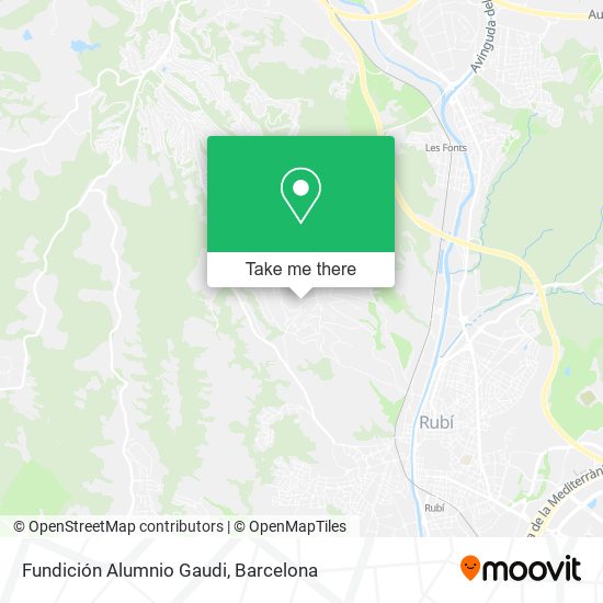 Fundición Alumnio Gaudi map