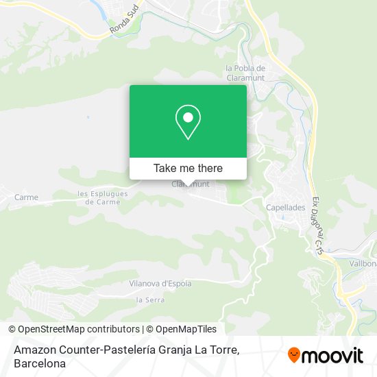 Amazon Counter-Pastelería Granja La Torre map