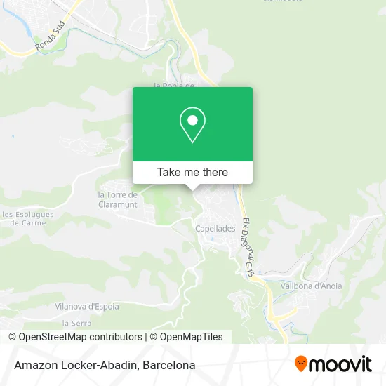 Amazon Locker-Abadin map