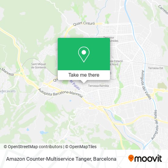 Amazon Counter-Multiservice Tanger map