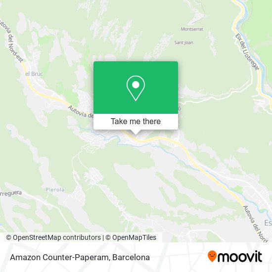 Amazon Counter-Paperam map