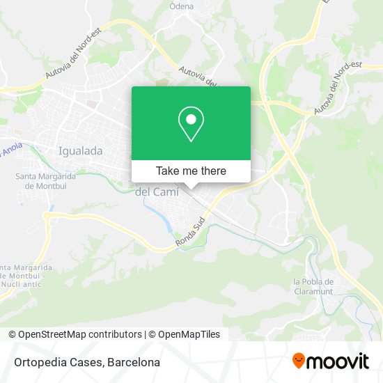 Ortopedia Cases map