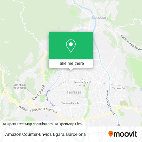 mapa Amazon Counter-Envíos Egara