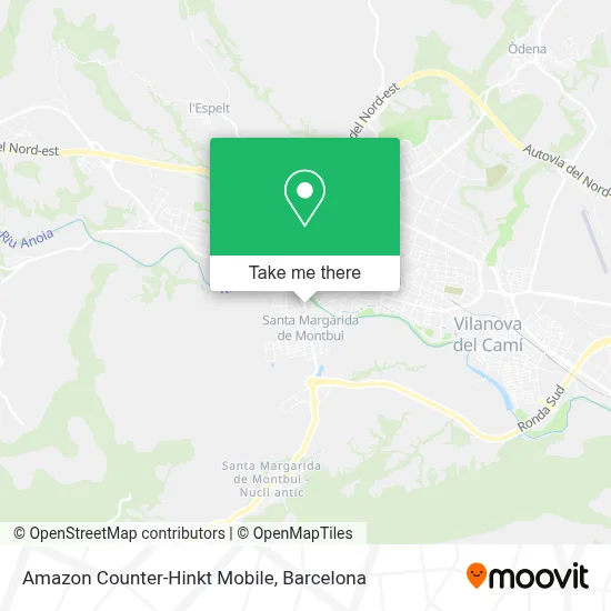 Amazon Counter-Hinkt Mobile map