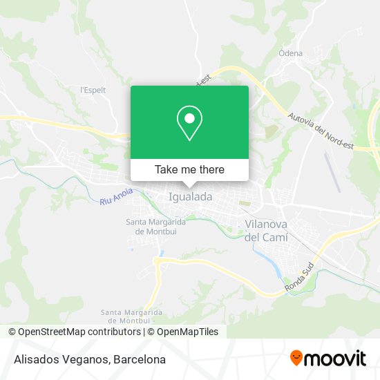 Alisados Veganos map