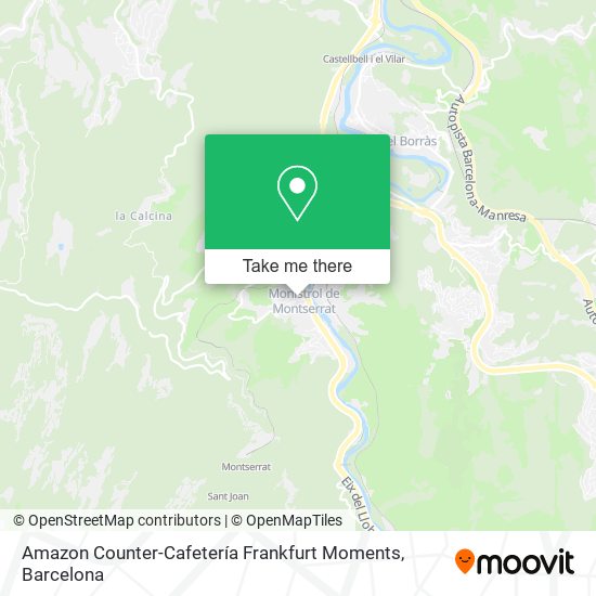 Amazon Counter-Cafetería Frankfurt Moments map