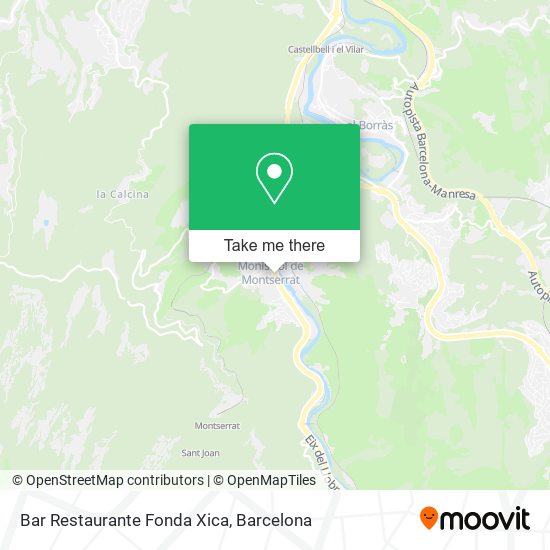 mapa Bar Restaurante Fonda Xica