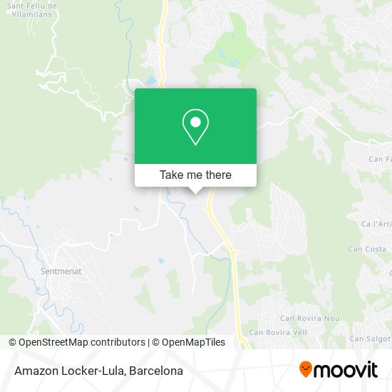 Amazon Locker-Lula map