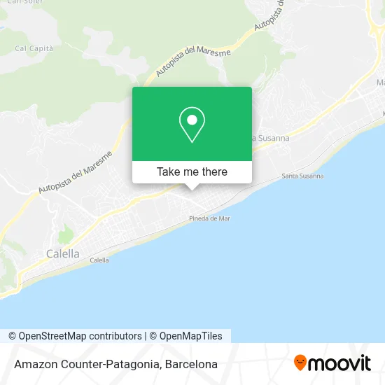 Amazon Counter-Patagonia map