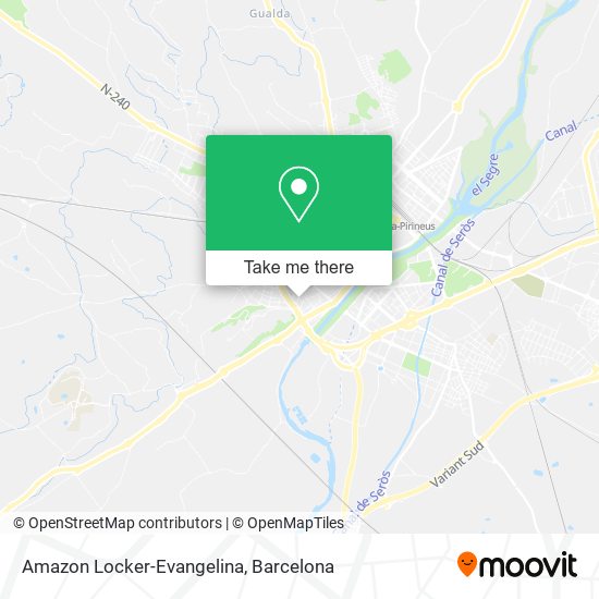 Amazon Locker-Evangelina map
