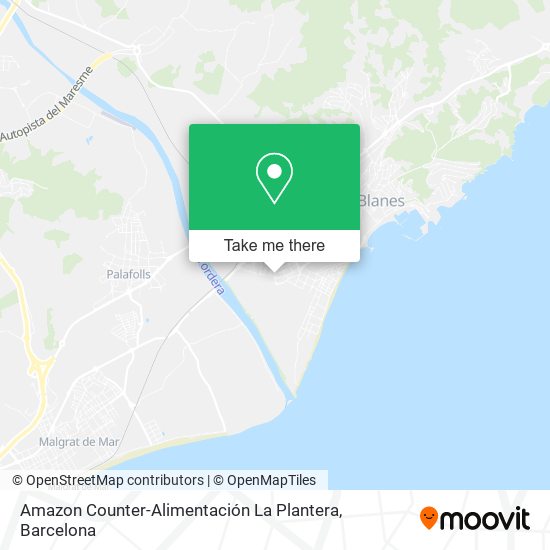 Amazon Counter-Alimentación La Plantera map