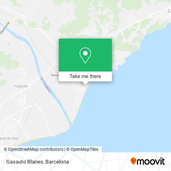 mapa Gasauto Blanes