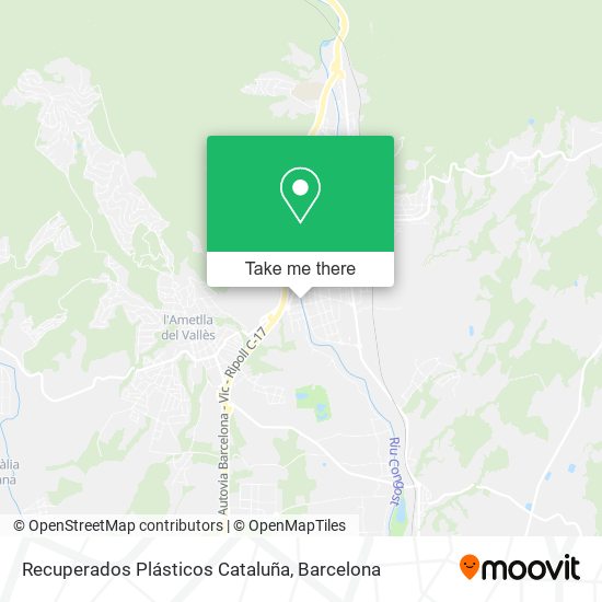 mapa Recuperados Plásticos Cataluña