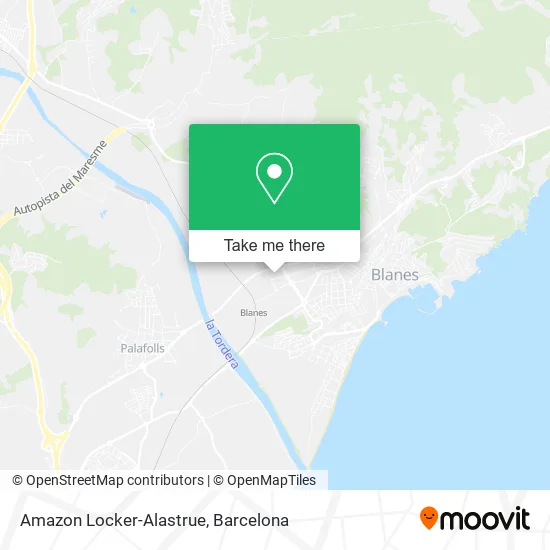 Amazon Locker-Alastrue map