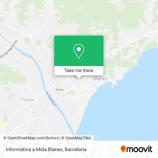 Informática a Mida Blanes map