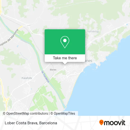 Lober Costa Brava map