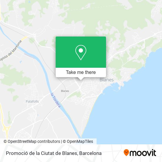 Promoció de la Ciutat de Blanes map