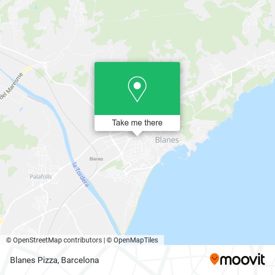 mapa Blanes Pizza