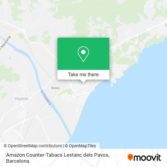 Amazon Counter-Tabacs Lestanc dels Pavos map