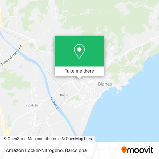 Amazon Locker-Nitrogeno map