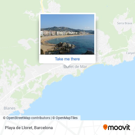 Playa de Lloret map