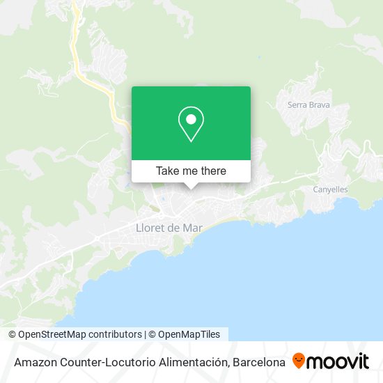 Amazon Counter-Locutorio Alimentación map