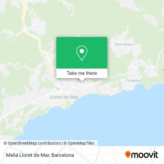 Meliá Lloret de Mar map