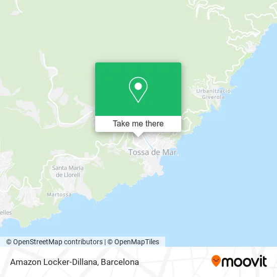 Amazon Locker-Dillana map