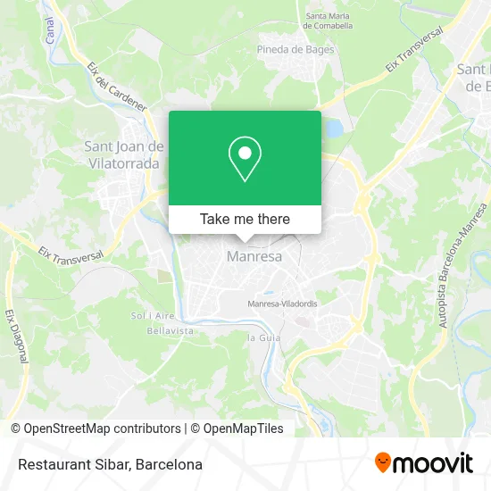 Restaurant Sibar map