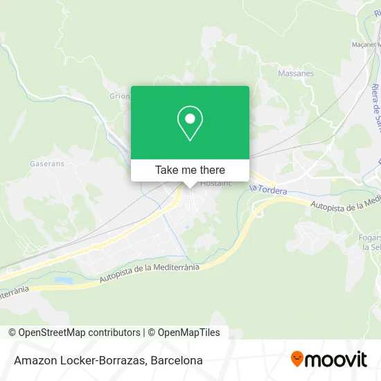 Amazon Locker-Borrazas map