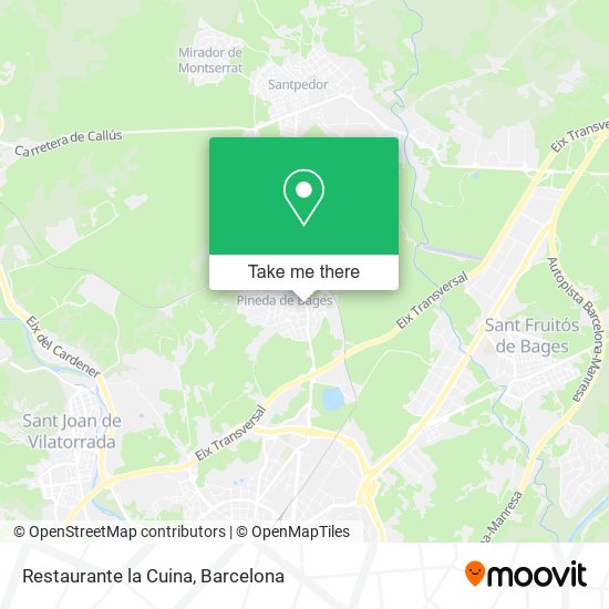 Restaurante la Cuina map
