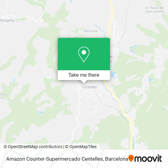 Amazon Counter-Supermercado Centelles map