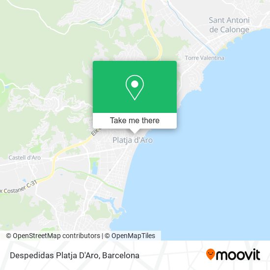 Despedidas Platja D'Aro map
