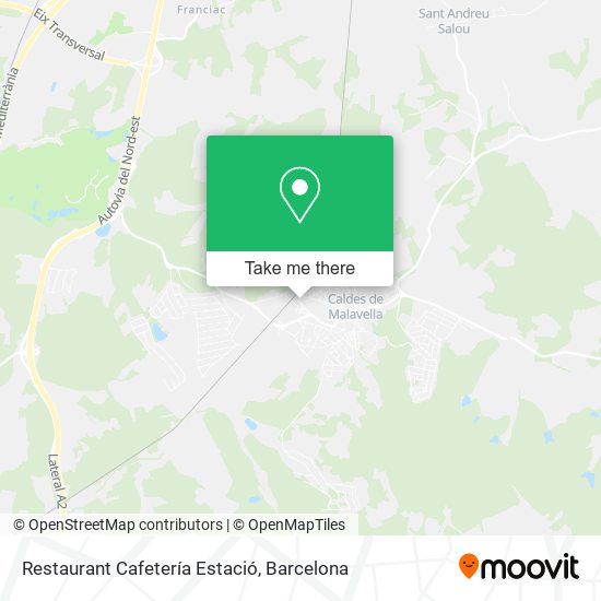 Restaurant Cafetería Estació map