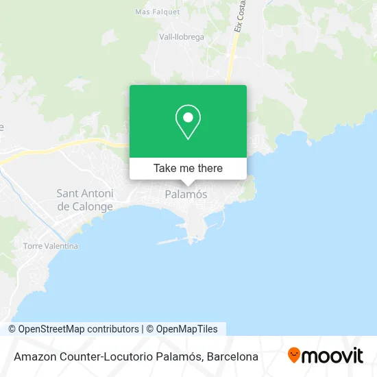 Amazon Counter-Locutorio Palamós map