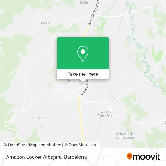 Amazon Locker-Albajara map