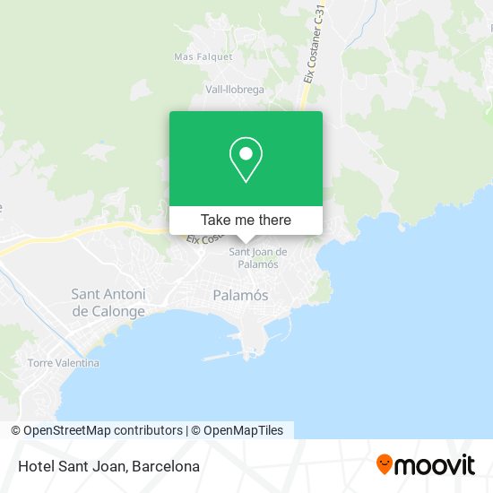 Hotel Sant Joan map