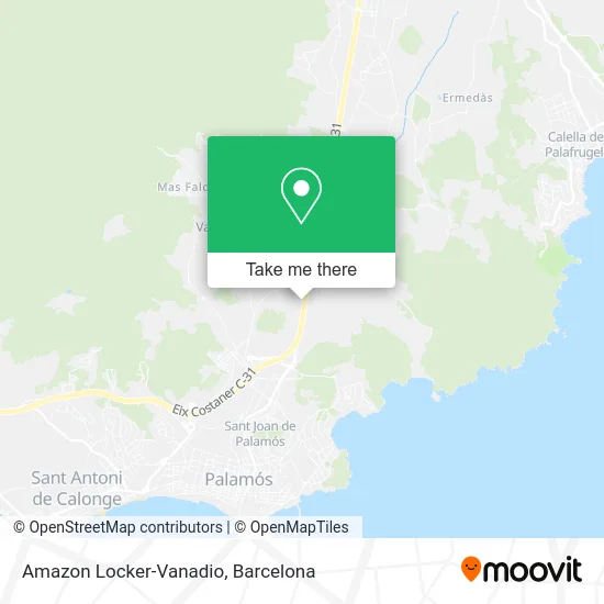 Amazon Locker-Vanadio map