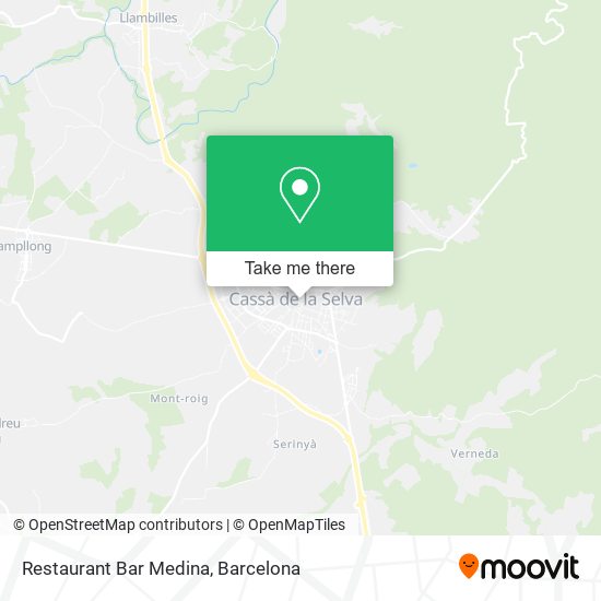 Restaurant Bar Medina map