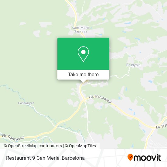 Restaurant 9 Can Merla map